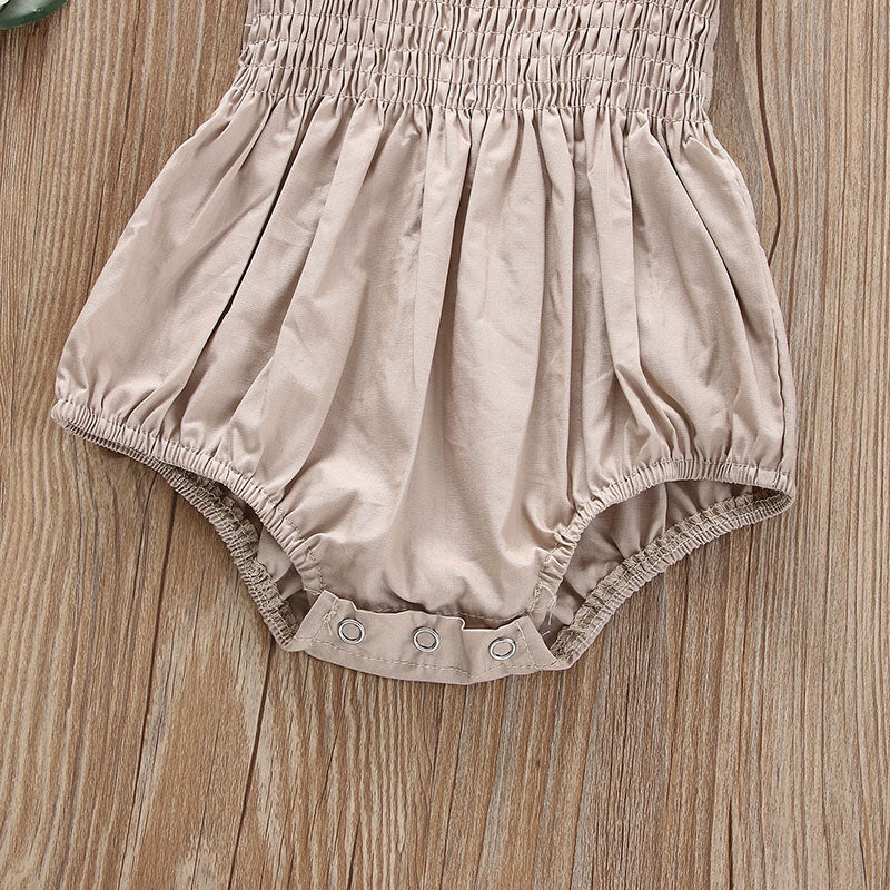 Beige baby romper