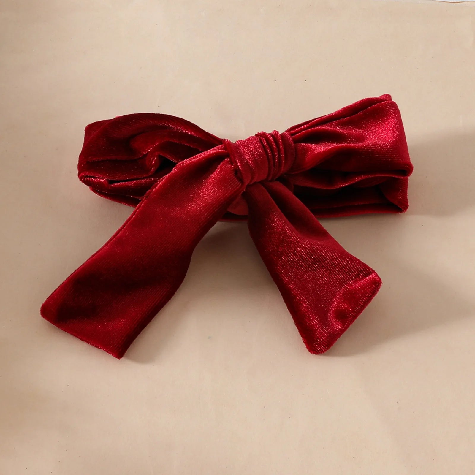 Very cute baby girl red bow