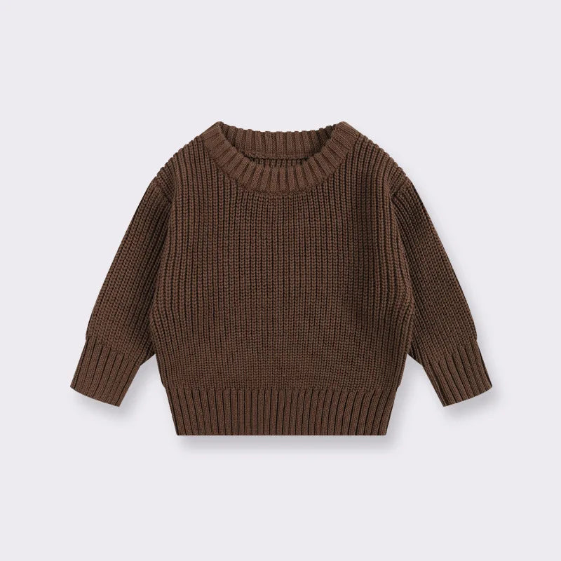 Brown knitted sweater 