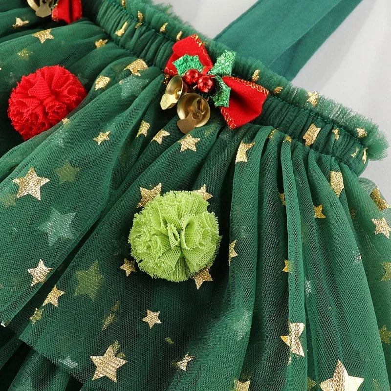 So cute... What a gorgeous dress for a baby girl to wear for Christmas