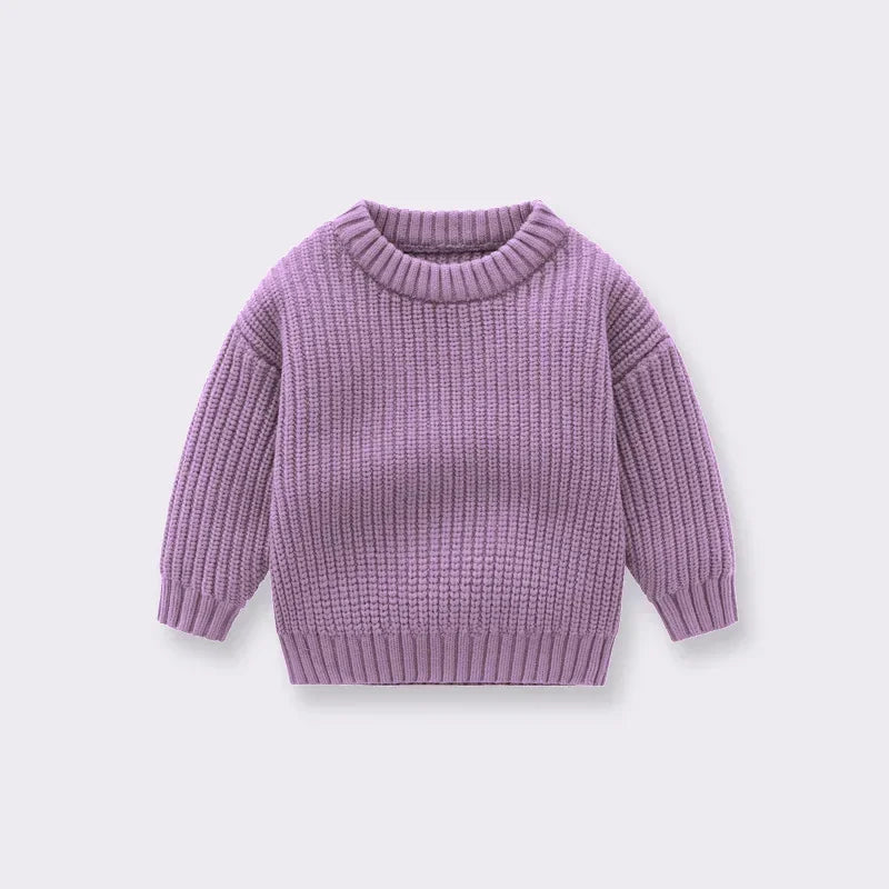 Purple knitted sweater 