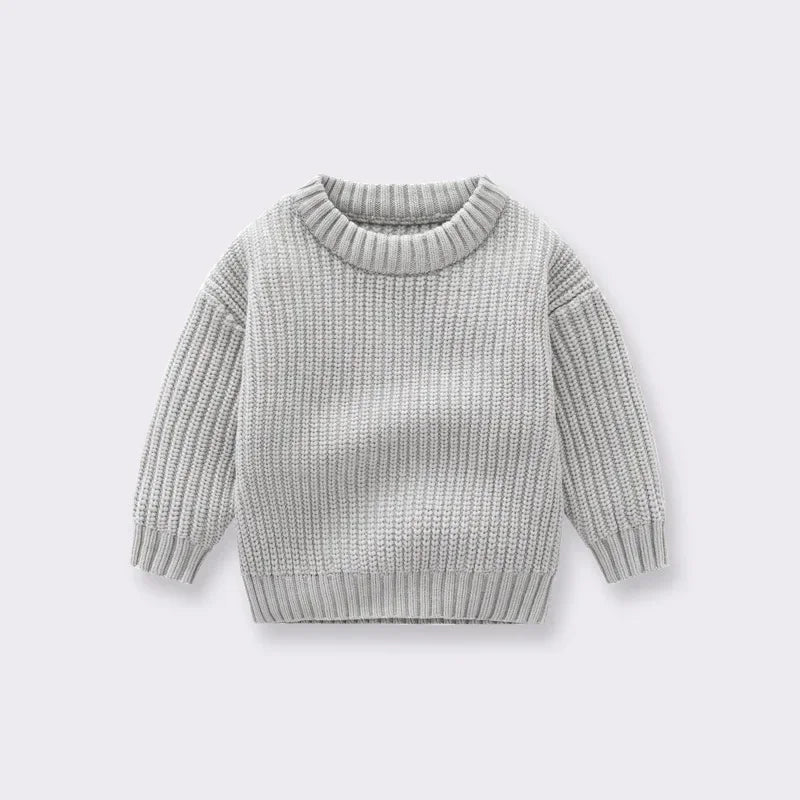 Gray knit sweater 