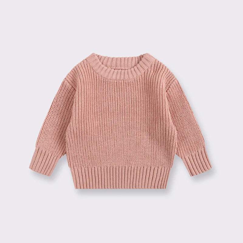 Pink knitted sweater 