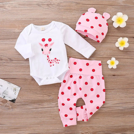 Very cute 3 piece baby girl outfit