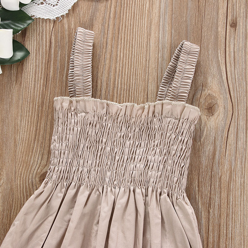 Beige romper with thin straps 
