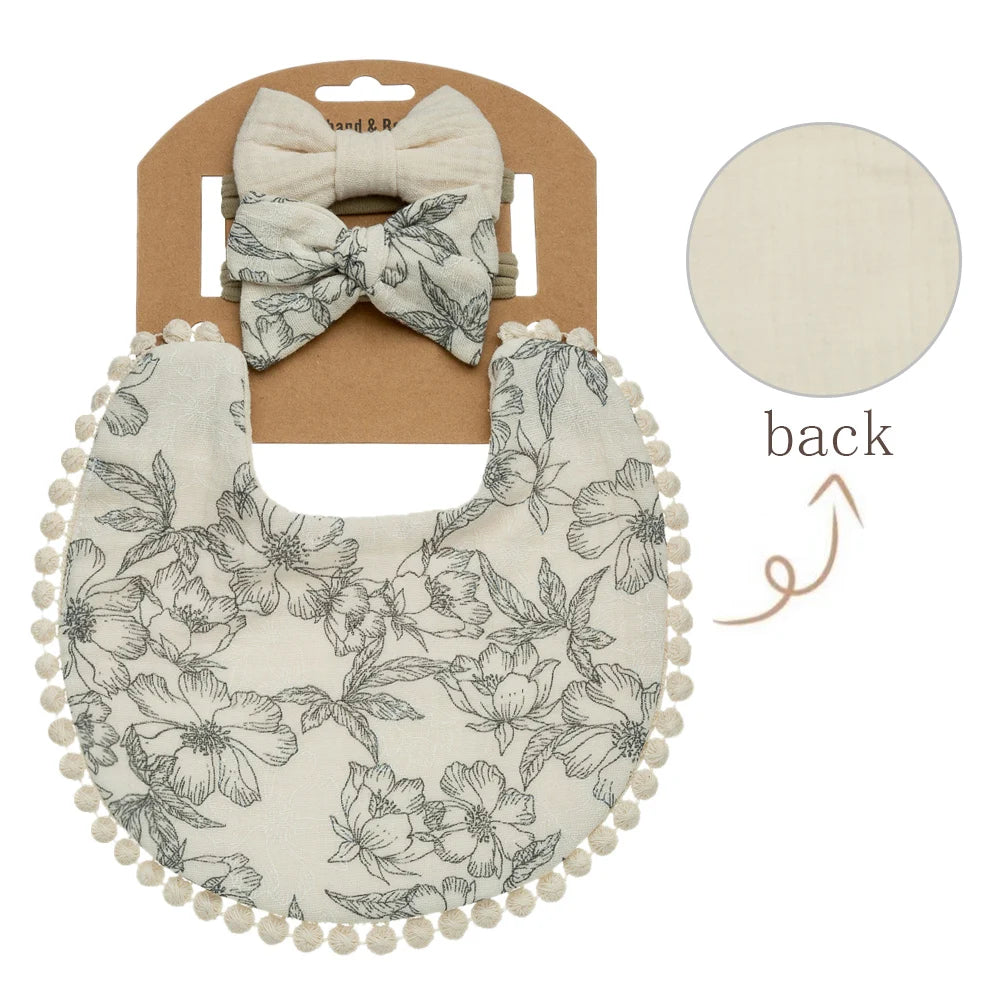 Very pretty baby girl bib