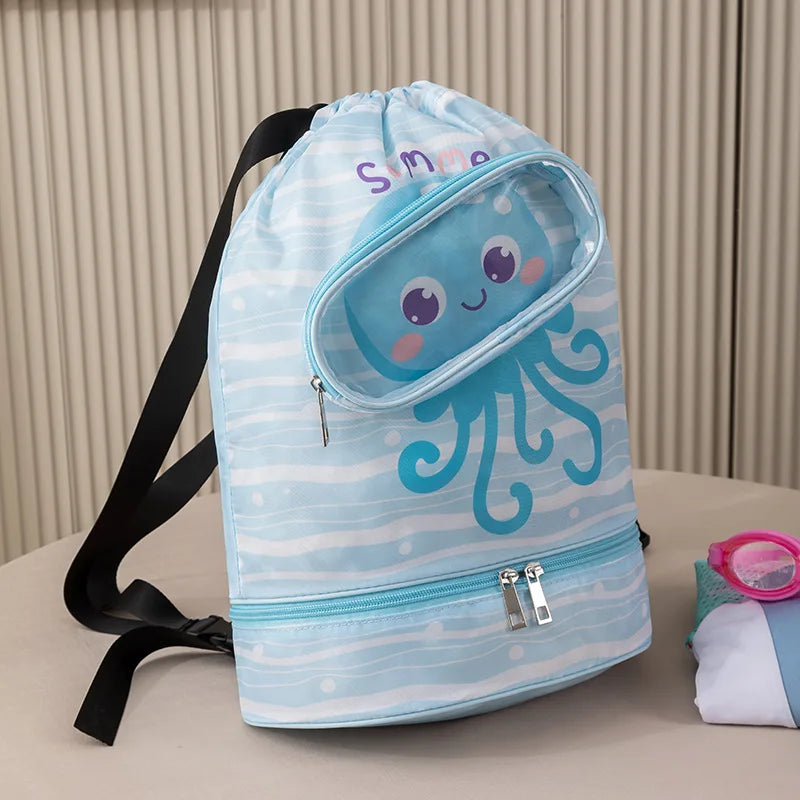 Childrens octopus swimming bag