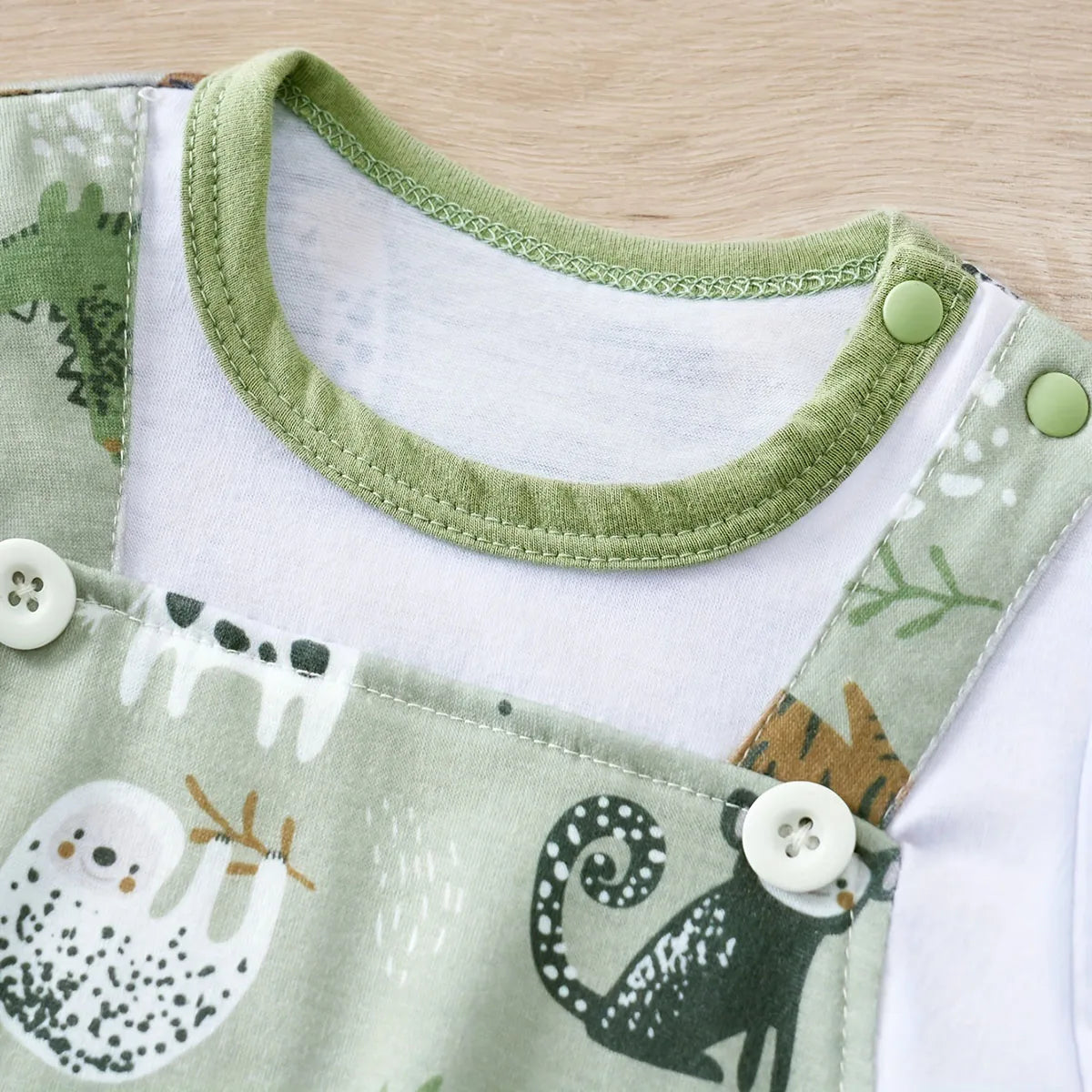 Baby zoo animal print romper suit