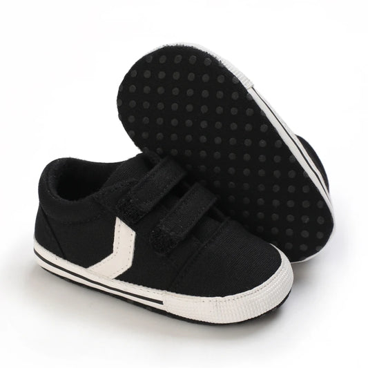 Very smart and cute black colored baby boys runners