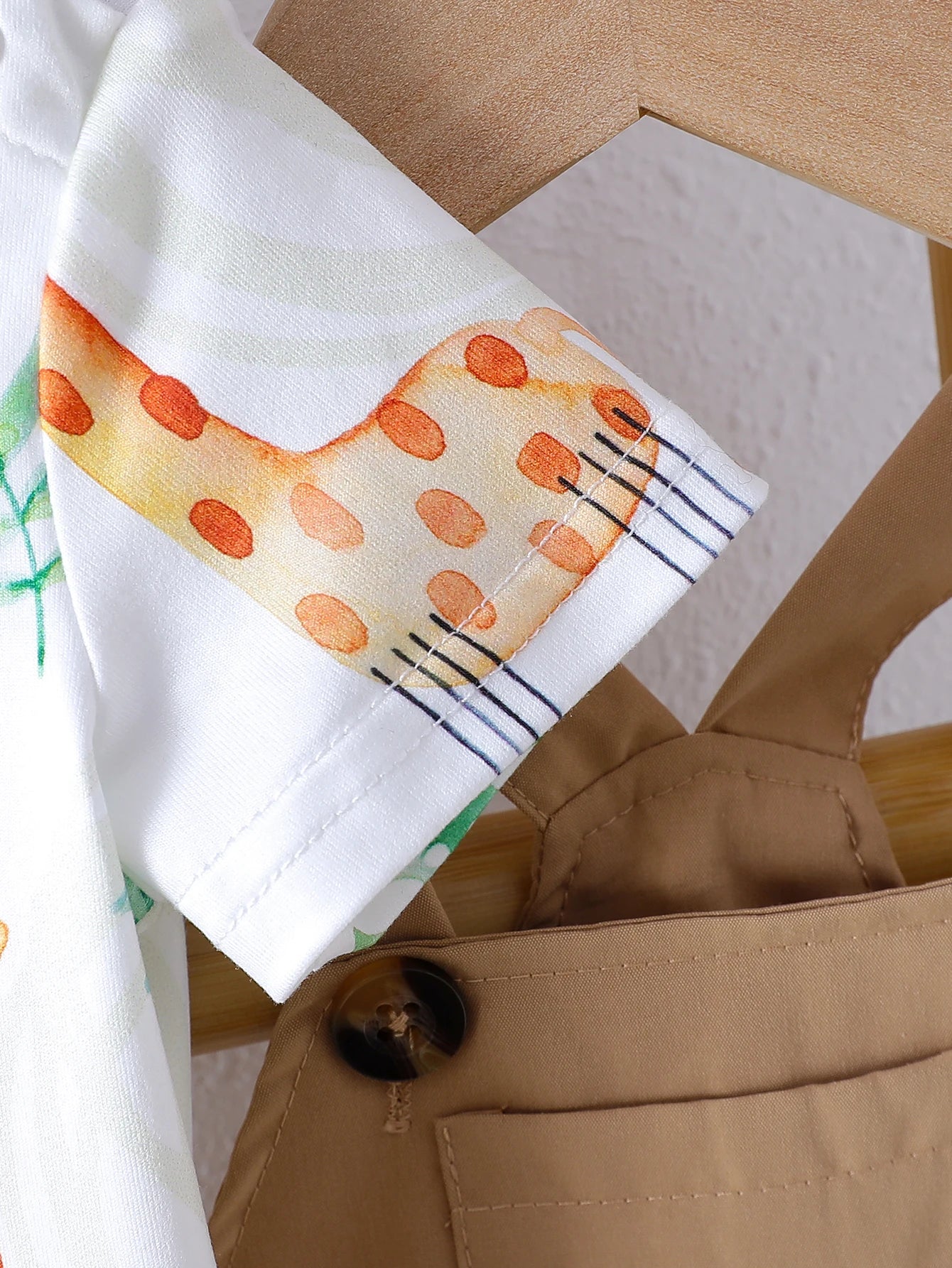 2 pce Summer Style |Baby Boy’s |Animal Print T-shirt | Overalls