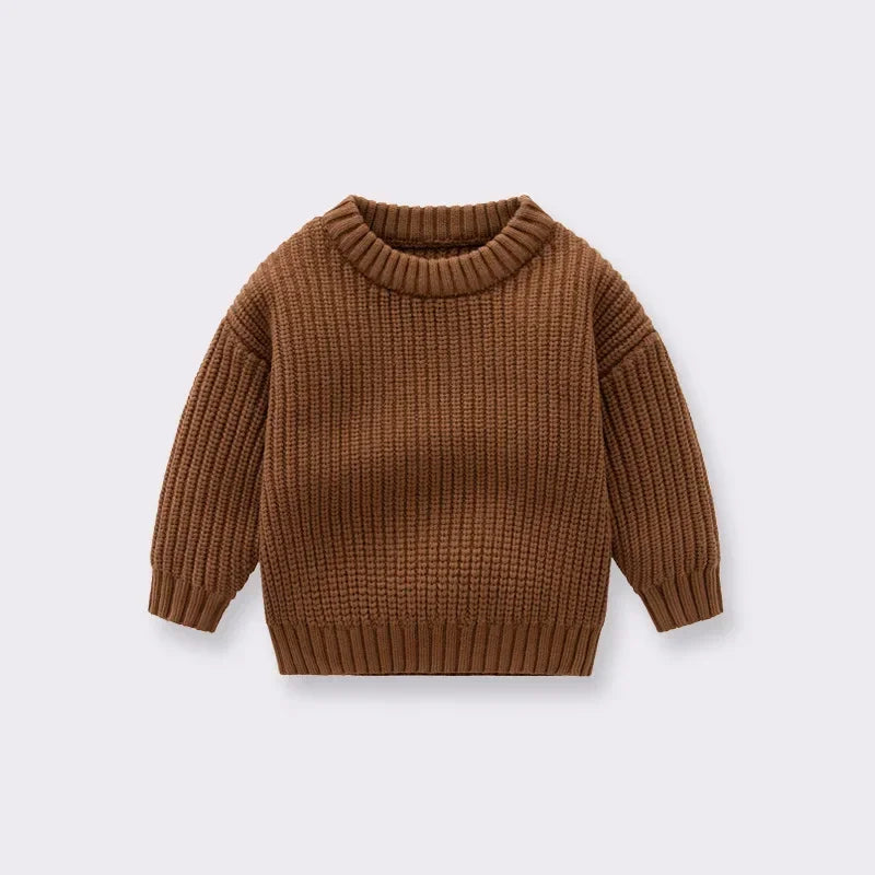 Brown knitted sweater 