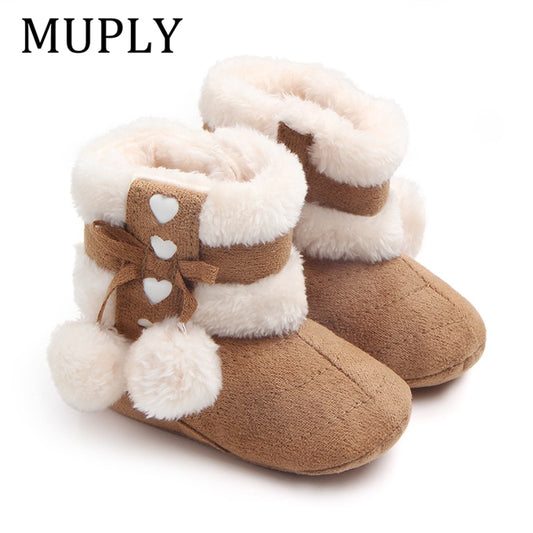 Baby Girls Anti-Slip Winter Snow Boots