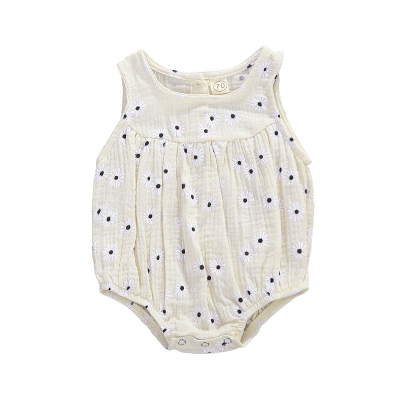 Sleeveless Floral Print | Baby Girl Romper Design – BabyBambinos au